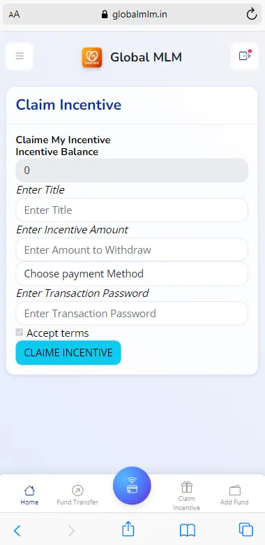 Payout Claim